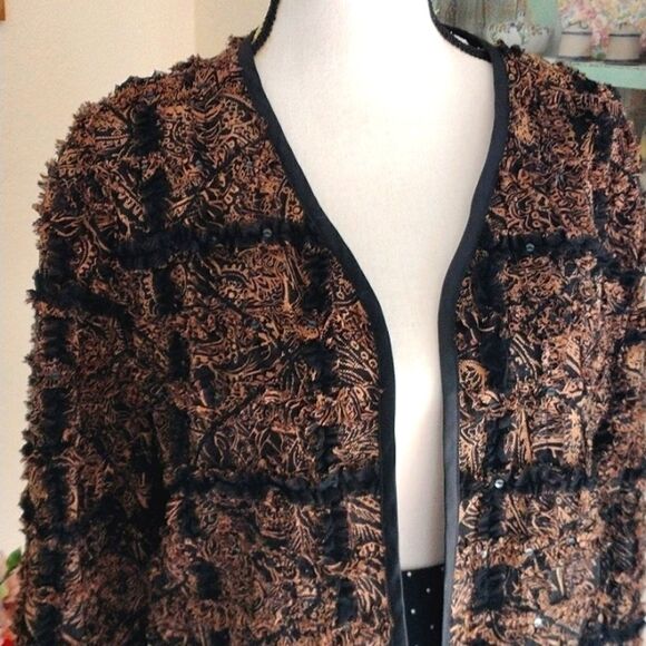 Chico's Embellished and Textured Jacket - Picture 2 of 10
